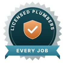 Licensed plumbers do the work